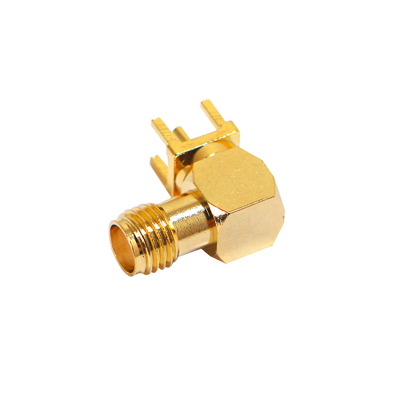 SMA-KWE902 Female Head Right Angle (90 Degrees) - External Screw Type
